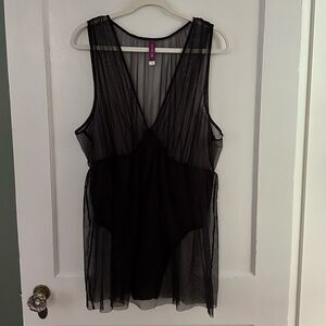 Adore Me Mesh & Bodysuit Lingerie 1X